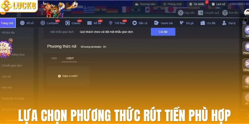 Hệ thống hỗ trợ đa dạng phương thức giao dịch